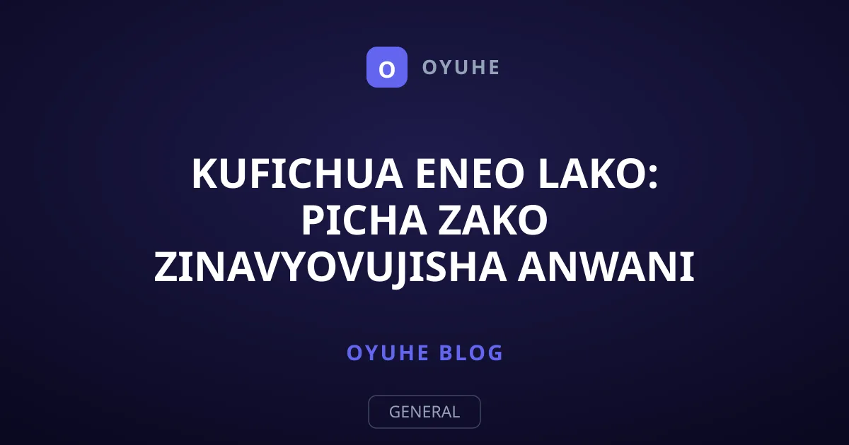 Kufichua Eneo Lako: Picha Zako Zinavyovujisha Anwani Yako